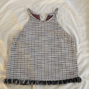 ZARA Tweed Sleeveless Top